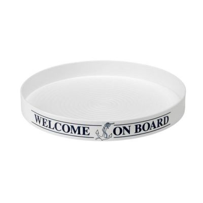 Dienblad antislip rond Welcome on board